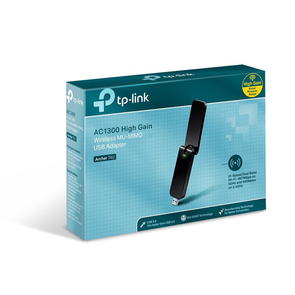 Adaptor wireless TP-LINK Archer T4U, AC1300, WiFI, Dual-Band - imagine 3